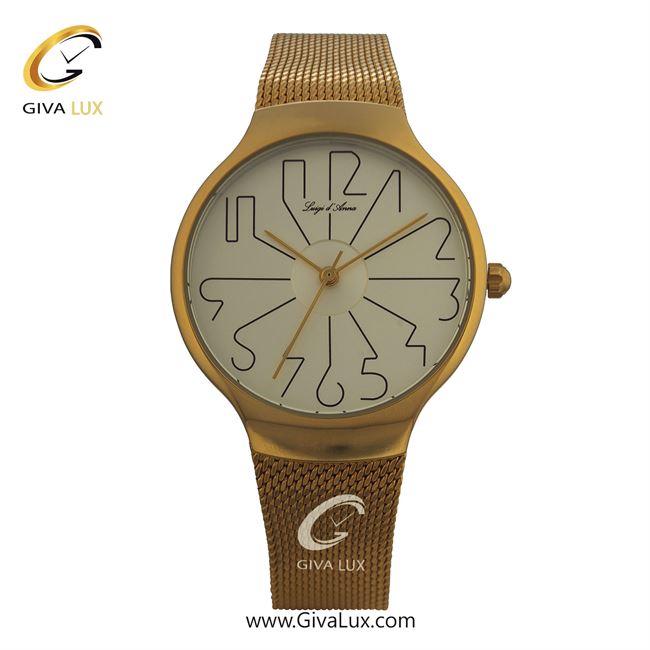 ساعت مچی اورجینال زنانه LdA طلایی | طلایی| سفید| کد رفرنس 2221